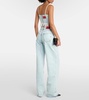 Embellished straight jeans