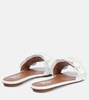 Confetti leather sandals