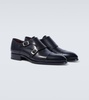 Leather monk strap shoes
