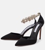 Comet embellished canvas pumps