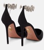 Comet embellished canvas pumps