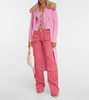 Denim cargo pants