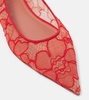 Barbara lace ballet flats