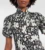 Floral silk midi dress