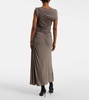 Asymmetric midi dress