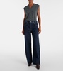 Low Curve mid-rise barrel-leg jeans