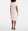 Ruched jersey midi dress