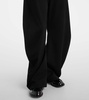 Mid-rise wide-leg pants