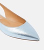 Bow-detail leather ballet flats