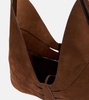 Delta suede shoulder bag