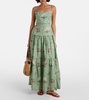 Lima floral linen maxi dress