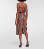 Floral off-shoulder midi dress