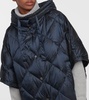 Treca quilted canvas down cape