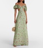 Cielo Honeysuckle floral linen maxi dress