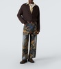 2023 printed wide-leg jeans