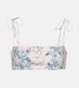 Primavera floral bikini top