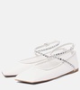 Ane embellished mesh ballet flats