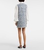 Cotton-blend tweed minidress