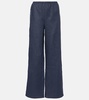Austin linen wide-leg pants