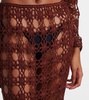 Bella crochet cotton maxi skirt