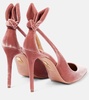Bow Tie 105 velvet pumps