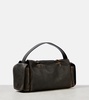 Multipocket leather shoulder bag