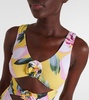 Beth floral cutout swimsuit
