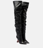 Olivia 95 leather over-the-knee boots