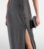 Embellished halterneck gown
