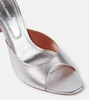 Alexa 95 metallic leather mules