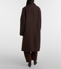 Wool and cotton-blend coat