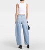 High-rise balloon-leg jeans 