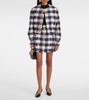 Checked tweed jacket