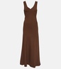 Bordeaux slip dress