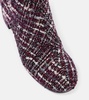45 bouclé ankle boots