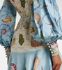 Bath House printed linen-blend shirt dress