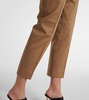 Lince cropped cotton straight pants