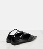 Fsilkway leather ballet flats