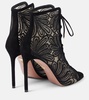 105 suede and lace ankle boots