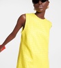 Intrecciato leather minidress