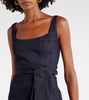 Denim midi dress