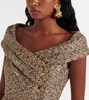 Crystal-embellished clip-on earrings