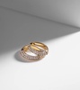 18kt gold reversible hoop earrings with diamonds