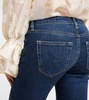 Low-rise bootcut jeans