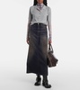 Silk polo shirt