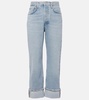 Fran mid-rise straight jeans