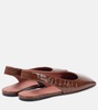 Ane patent leather slingback flats