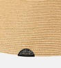 Capeline straw cloche hat