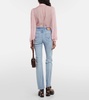 Embroidered flared jeans 