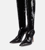 Elixir sequined over-the-knee boots